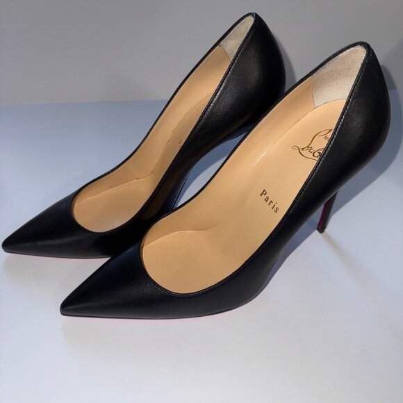 Christian Louboutin black leather So Kate 100 heels - Picture 4 of 7